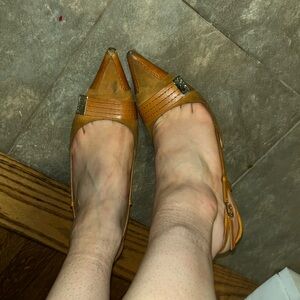 Vintage Dior sling backs